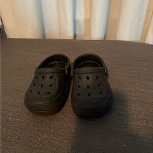 Kids Black Slip-On Clogs